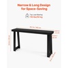 image:imageVEVOR 36 in Console Table Modern Desk Behind The Couch Wooden Rectangle Entrance Desk Narrow Long Sofa Table Accent Stand Ideal for Hallway Bedroom Living Room Foyer Easy Assembly BlackBlack