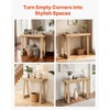 image:imageVEVOR 36 in Console Table Modern Desk Behind The Couch Wooden Rectangle Entrance Desk Narrow Long Sofa Table Accent Stand Ideal for Hallway Bedroom Living Room Foyer Easy Assembly BlackNatural
