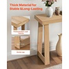 image:imageVEVOR 36 in Console Table Modern Desk Behind The Couch Wooden Rectangle Entrance Desk Narrow Long Sofa Table Accent Stand Ideal for Hallway Bedroom Living Room Foyer Easy Assembly BlackNatural