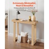 image:imageVEVOR 36 in Console Table Modern Desk Behind The Couch Wooden Rectangle Entrance Desk Narrow Long Sofa Table Accent Stand Ideal for Hallway Bedroom Living Room Foyer Easy Assembly BlackNatural