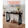 image:imageVEVOR 36 in Console Table Modern Desk Behind The Couch Wooden Rectangle Entrance Desk Narrow Long Sofa Table Accent Stand Ideal for Hallway Bedroom Living Room Foyer Easy Assembly BlackBlack