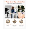 image:imageVEVOR 3Piece Air Spray Gun Kit Professional Auto Paint Spray Gun Set with 3 Nozzles 11418mm 3 Cups amp Air Regulator Gravity Feed Automotive Paint Sprayer for Primer Topcoat amp TouchUp3 Pcs Spray Gun