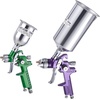 image:imageVEVOR 3Piece Air Spray Gun Kit Professional Auto Paint Spray Gun Set with 3 Nozzles 11418mm 3 Cups amp Air Regulator Gravity Feed Automotive Paint Sprayer for Primer Topcoat amp TouchUp3 Pcs Spray Gun