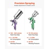 image:imageVEVOR 3Piece Air Spray Gun Kit Professional Auto Paint Spray Gun Set with 3 Nozzles 11418mm 3 Cups amp Air Regulator Gravity Feed Automotive Paint Sprayer for Primer Topcoat amp TouchUp3 Pcs Spray Gun