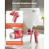 image:imageVEVOR 3Piece Air Spray Gun Kit Professional Auto Paint Spray Gun Set with 3 Nozzles 11418mm 3 Cups amp Air Regulator Gravity Feed Automotive Paint Sprayer for Primer Topcoat amp TouchUp1 Pcs Texture Spray Gun