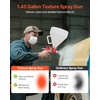 image:imageVEVOR 3Piece Air Spray Gun Kit Professional Auto Paint Spray Gun Set with 3 Nozzles 11418mm 3 Cups amp Air Regulator Gravity Feed Automotive Paint Sprayer for Primer Topcoat amp TouchUp1 Pcs Texture Spray Gun