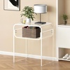 image:imageVEVOR Acrylic Side Table 2Tier Clear End Table with Storage Shelf Modern Transparent Bedside Nightstand Lucite Desk for Bedroom Living Room Home Decor 118 D x 157 W x 197 HClear