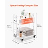 image:imageVEVOR Acrylic Side Table 2Tier Clear End Table with Storage Shelf Modern Transparent Bedside Nightstand Lucite Desk for Bedroom Living Room Home Decor 118 D x 157 W x 197 HClear