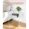 image:imageVEVOR Acrylic Side Table 2Tier Clear End Table with Storage Shelf Modern Transparent Bedside Nightstand Lucite Desk for Bedroom Living Room Home Decor 118 D x 157 W x 197 HClear