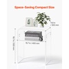 image:imageVEVOR Acrylic Side Table 2Tier Clear End Table with Storage Shelf Modern Transparent Bedside Nightstand Lucite Desk for Bedroom Living Room Home Decor 118 D x 157 W x 197 HClear