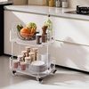 image:imageVEVOR Acrylic Side Table 2Tier Clear End Table with Storage Shelf Modern Transparent Bedside Nightstand Lucite Desk for Bedroom Living Room Home Decor 118 D x 157 W x 197 HClear