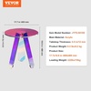 image:imageVEVOR Acrylic Side Table 2Tier Clear End Table with Storage Shelf Modern Transparent Bedside Nightstand Lucite Desk for Bedroom Living Room Home Decor 118 D x 157 W x 197 HRainbow