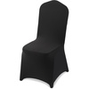 image:imageVEVOR Chair Covers Polyester Spandex Chair Cover Stretch Slipcovers for Wedding Party Dining Banquet FlatFront Chair Covers Whitea 53PCSBlacka