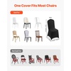 image:imageVEVOR Chair Covers Polyester Spandex Chair Cover Stretch Slipcovers for Wedding Party Dining Banquet FlatFront Chair Covers Whitea 53PCSBlacka