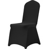 image:imageVEVOR Chair Covers Polyester Spandex Chair Cover Stretch Slipcovers for Wedding Party Dining Banquet FlatFront Chair Covers Whitea 53PCSBlacka
