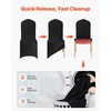 image:imageVEVOR Chair Covers Polyester Spandex Chair Cover Stretch Slipcovers for Wedding Party Dining Banquet FlatFront Chair Covers Whitea 53PCSBlacka