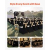 image:imageVEVOR Chair Covers Polyester Spandex Chair Cover Stretch Slipcovers for Wedding Party Dining Banquet FlatFront Chair Covers Whitea 53PCSBlacka