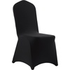 image:imageVEVOR Chair Covers Polyester Spandex Chair Cover Stretch Slipcovers for Wedding Party Dining Banquet FlatFront Chair Covers Whitea 53PCSBlacka