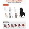 image:imageVEVOR Chair Covers Polyester Spandex Chair Cover Stretch Slipcovers for Wedding Party Dining Banquet FlatFront Chair Covers Whitea 53PCSBlackb