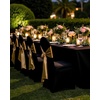 image:imageVEVOR Chair Covers Polyester Spandex Chair Cover Stretch Slipcovers for Wedding Party Dining Banquet FlatFront Chair Covers Whitea 53PCSBlackb