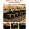 image:imageVEVOR Chair Covers Polyester Spandex Chair Cover Stretch Slipcovers for Wedding Party Dining Banquet FlatFront Chair Covers Whitea 53PCSBlackb