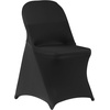 image:imageVEVOR Chair Covers Polyester Spandex Chair Cover Stretch Slipcovers for Wedding Party Dining Banquet FlatFront Chair Covers Whitea 53PCSBlackc