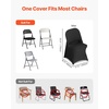 image:imageVEVOR Chair Covers Polyester Spandex Chair Cover Stretch Slipcovers for Wedding Party Dining Banquet FlatFront Chair Covers Whitea 53PCSBlackc