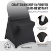 image:imageVEVOR Chair Covers Polyester Spandex Chair Cover Stretch Slipcovers for Wedding Party Dining Banquet FlatFront Chair Covers Whitea 53PCSBlackc