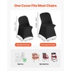 image:imageVEVOR Chair Covers Polyester Spandex Chair Cover Stretch Slipcovers for Wedding Party Dining Banquet FlatFront Chair Covers Whitea 53PCSBlackcxl