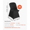 image:imageVEVOR Chair Covers Polyester Spandex Chair Cover Stretch Slipcovers for Wedding Party Dining Banquet FlatFront Chair Covers Whitea 53PCSBlackcxl