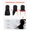image:imageVEVOR Chair Covers Polyester Spandex Chair Cover Stretch Slipcovers for Wedding Party Dining Banquet FlatFront Chair Covers Whitea 53PCSBlackd