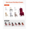 image:imageVEVOR Chair Covers Polyester Spandex Chair Cover Stretch Slipcovers for Wedding Party Dining Banquet FlatFront Chair Covers Whitea 53PCSBurgundya