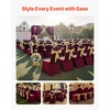 image:imageVEVOR Chair Covers Polyester Spandex Chair Cover Stretch Slipcovers for Wedding Party Dining Banquet FlatFront Chair Covers Whitea 53PCSBurgundya