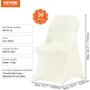 image:imageVEVOR Chair Covers Polyester Spandex Chair Cover Stretch Slipcovers for Wedding Party Dining Banquet FlatFront Chair Covers Whitea 53PCSIvoryb