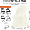 image:imageVEVOR Chair Covers Polyester Spandex Chair Cover Stretch Slipcovers for Wedding Party Dining Banquet FlatFront Chair Covers Whitea 53PCSIvoryb