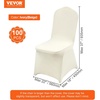image:imageVEVOR Chair Covers Polyester Spandex Chair Cover Stretch Slipcovers for Wedding Party Dining Banquet FlatFront Chair Covers Whitea 53PCSIvorybeige