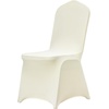 image:imageVEVOR Chair Covers Polyester Spandex Chair Cover Stretch Slipcovers for Wedding Party Dining Banquet FlatFront Chair Covers Whitea 53PCSIvorybeige