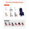 image:imageVEVOR Chair Covers Polyester Spandex Chair Cover Stretch Slipcovers for Wedding Party Dining Banquet FlatFront Chair Covers Whitea 53PCSNavy Bluea