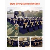 image:imageVEVOR Chair Covers Polyester Spandex Chair Cover Stretch Slipcovers for Wedding Party Dining Banquet FlatFront Chair Covers Whitea 53PCSNavy Bluea