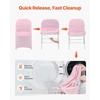 image:imageVEVOR Chair Covers Polyester Spandex Chair Cover Stretch Slipcovers for Wedding Party Dining Banquet FlatFront Chair Covers Whitea 53PCSPinkc