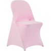 image:imageVEVOR Chair Covers Polyester Spandex Chair Cover Stretch Slipcovers for Wedding Party Dining Banquet FlatFront Chair Covers Whitea 53PCSPinkc