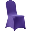 image:imageVEVOR Chair Covers Polyester Spandex Chair Cover Stretch Slipcovers for Wedding Party Dining Banquet FlatFront Chair Covers Whitea 53PCSPurplea
