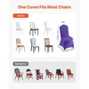 image:imageVEVOR Chair Covers Polyester Spandex Chair Cover Stretch Slipcovers for Wedding Party Dining Banquet FlatFront Chair Covers Whitea 53PCSPurplea
