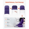 image:imageVEVOR Chair Covers Polyester Spandex Chair Cover Stretch Slipcovers for Wedding Party Dining Banquet FlatFront Chair Covers Whitea 53PCSPurplec