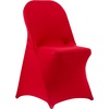 image:imageVEVOR Chair Covers Polyester Spandex Chair Cover Stretch Slipcovers for Wedding Party Dining Banquet FlatFront Chair Covers Whitea 53PCSRedc