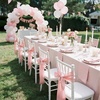 image:imageVEVOR Chair Covers Polyester Spandex Chair Cover Stretch Slipcovers for Wedding Party Dining Banquet FlatFront Chair Covers Whitea 53PCSRose Gold