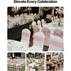 image:imageVEVOR Chair Covers Polyester Spandex Chair Cover Stretch Slipcovers for Wedding Party Dining Banquet FlatFront Chair Covers Whitea 53PCSRose Gold