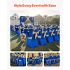 image:imageVEVOR Chair Covers Polyester Spandex Chair Cover Stretch Slipcovers for Wedding Party Dining Banquet FlatFront Chair Covers Whitea 53PCSRoyal Bluea