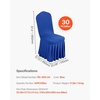 image:imageVEVOR Chair Covers Polyester Spandex Chair Cover Stretch Slipcovers for Wedding Party Dining Banquet FlatFront Chair Covers Whitea 53PCSRoyal Blued