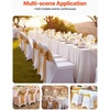 image:imageVEVOR Chair Covers Polyester Spandex Chair Cover Stretch Slipcovers for Wedding Party Dining Banquet FlatFront Chair Covers Whitea 53PCSWhite